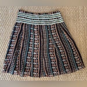 Free People | Embellished Silk Skirt Size 6